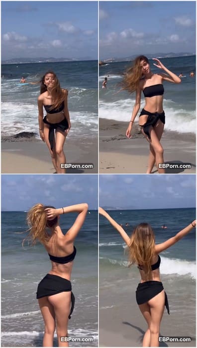 7annaalex7 topless babe on the spain beach find her first cock today for anal sex and creampie inside