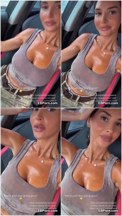Aetaraa naked and wet model show her amazing tits without bra. I wanna suck her big nipples and cum on face