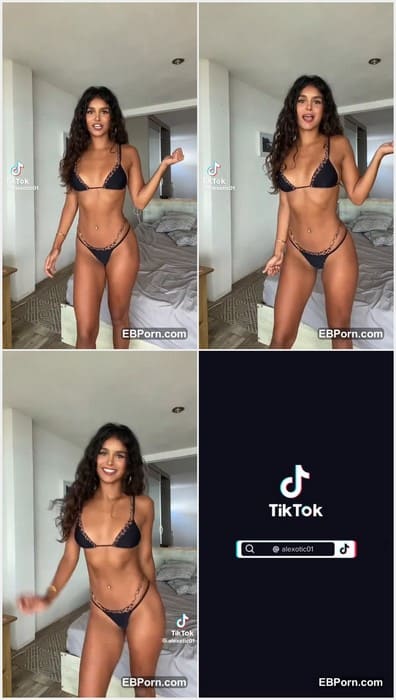 Alexia Salas leak video from tiktok or instagram private page where alexia dancing in mini black bikini. HOT