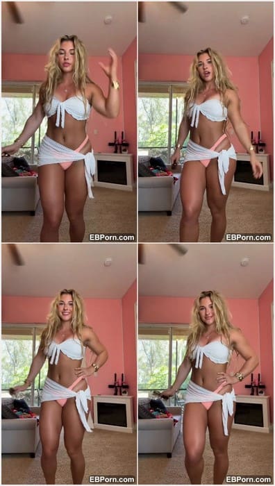 Allie Brink xxx leak video in hot bikini and she flash her pussy in small pink panties. Adorable blonde girl!