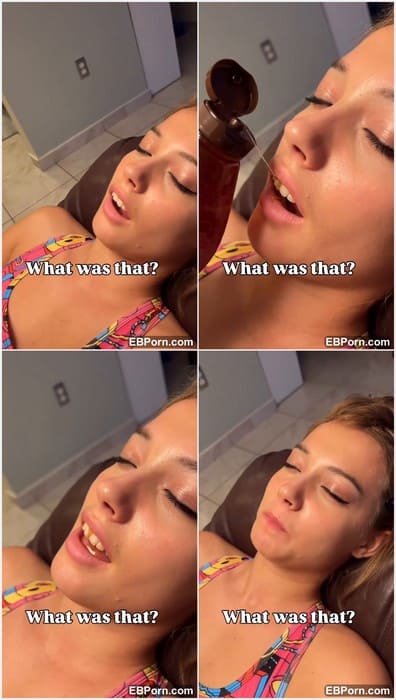Anfisa Riazhkina naked girl open her mouth and ready for facial and blowjob sex. Beauty and hot girl!