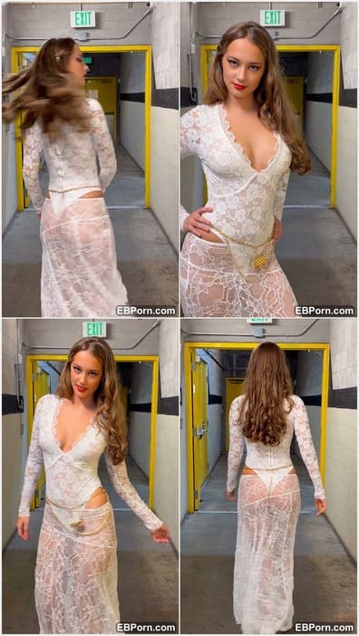 Anfisa Riazhkina naked videos in hot white lingerie and bra. Cute babe with hot face and hot young tits. WOW