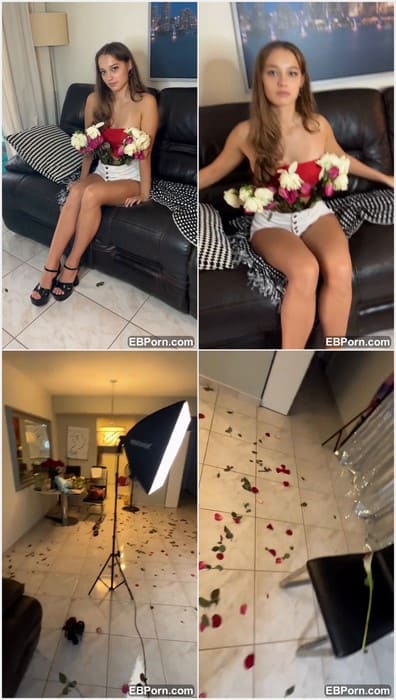 Anfisa Riazhkina instagram leaks with her pretty and hot legs on sofa. And i wanna suck her feet and cum on them