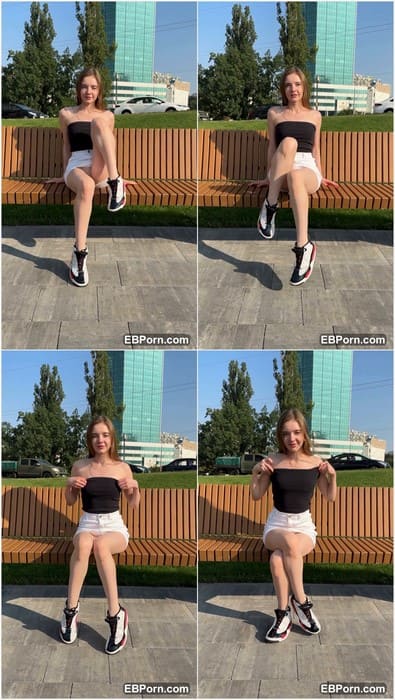 Maya Solar leaks videos with her awesome natural small tits full naked on public. Sexy and hot model with fresh pussy!