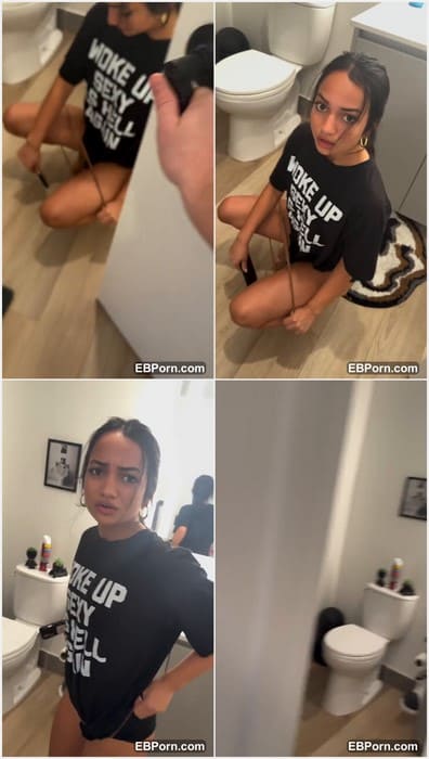 Sharada Sukhu onlyfans video was her private archive where she sitting in toilet and touch her dirty pussy for her boyfriend.
