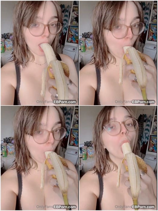 Vixibun tits so huge and she love suck bananas, sextoys and real cocks. But her favorite balls. She can suck balls all day with cum