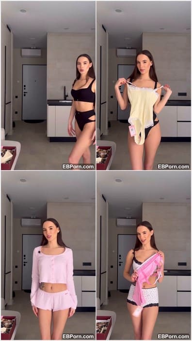 Burchiknika leak video from homearchive collection from boyfriend. Hot and sexy amateur model in tight lingerie posing.