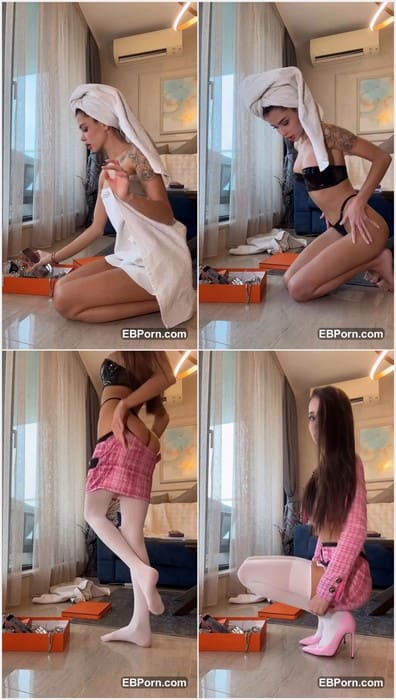 Darina Bliek sex lover and fan girl with amazing ass and pussy in he new black panties on leaked video. Download it now buddy!