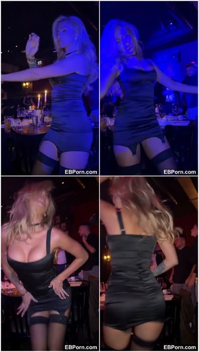 Dinamillion model dancing in club after hard sex in toilet. Her Ukrainian boyfriend fucks her ass so hard and deep now