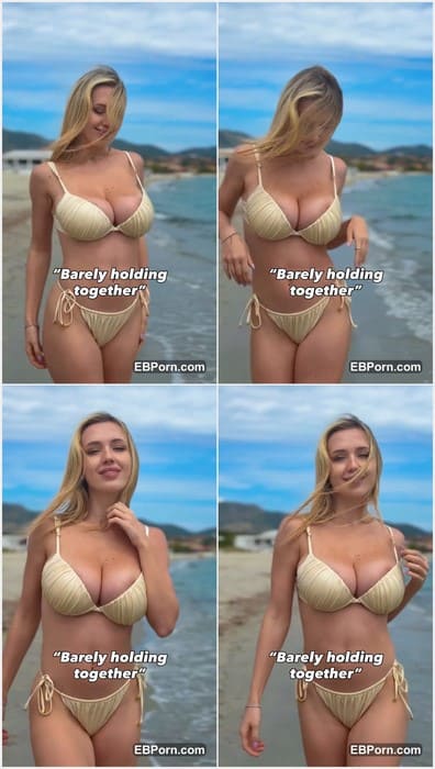 Elina Shein naked lingerie Ukrainian slut walking on Spanish beach and looking money for anal sex. I think she is dirty slut