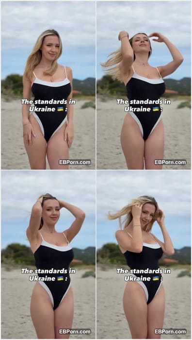 Elina Shein sex lover girl posing in hot bikini on the beach and look on dicks. She really wanna suck my dick and your too.
