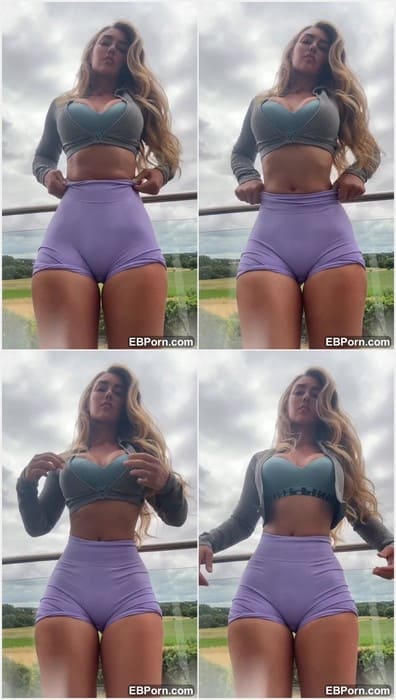 Eliza Rose Watson leaks videos with her adorable pussy in tight dirty yoga pants. Hot massive girl with juice pussy! WOW