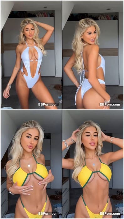 Emleahhhh nude model on video with lingerie posing. New panties and new bra with fresh and clean pussy! So hot girl!