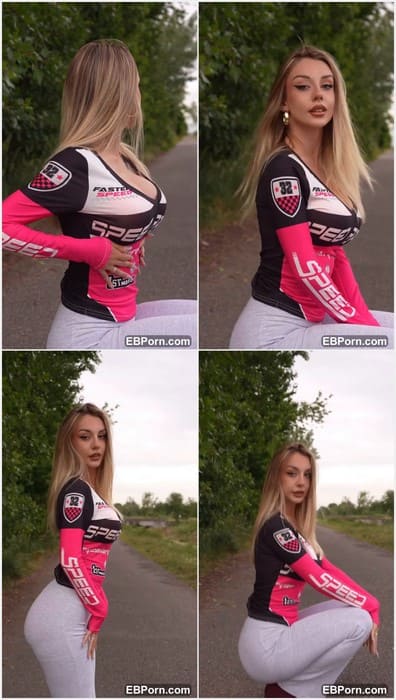 Jasmy Love leaked video in sexy tight pants and without her dirty panties. Beauty blonde with adorable tits! HOT