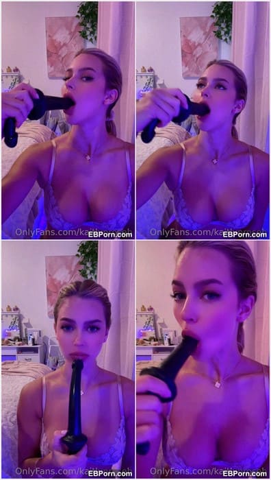 Kaitlynbubolz nude video and toy in mouth. Hot blonde slut with sextoy in ass, pussy and mouth! Wow, so hot and cute girl