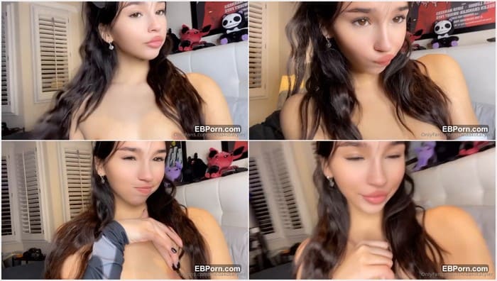 Dakota Tyler naked asian babe with cute face and lips. Sexy girl and popular OF model touch and show her boobs for fans