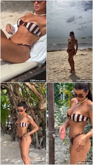 Laylla Fernanda leaked video from beach in hot new bikini. Pretty wet pussy and lips waiting your tonque for fast licking