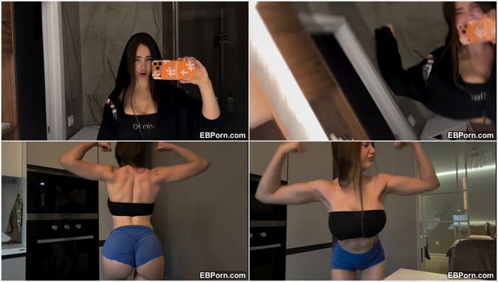 Likaafit xxx leak video with her adorable big boobs and slim body. Hot and perfect trainer with virgin pussy! HOT!