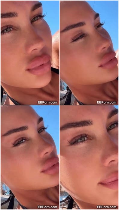 Marta Mezentseva nude on the beach with big lips and tits. Dirty pussy after 1 hour deep and mad fucking with new boyfriend.