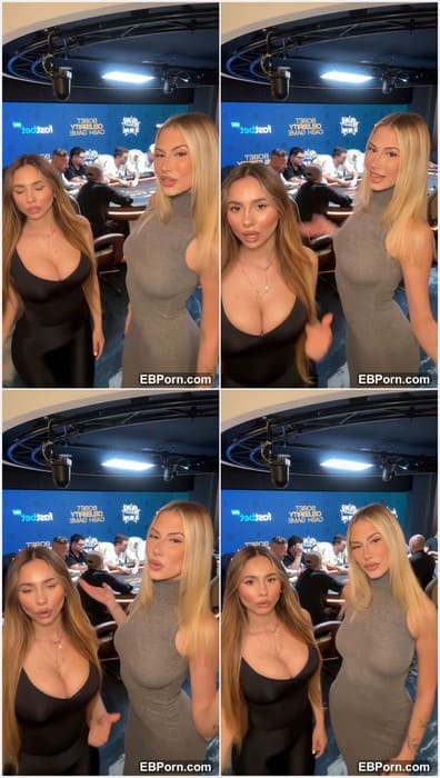 Melania Fogliaro onlyfans model with her amazing girlfriend on motor show. Hot and sexy girls on leak video! HOT