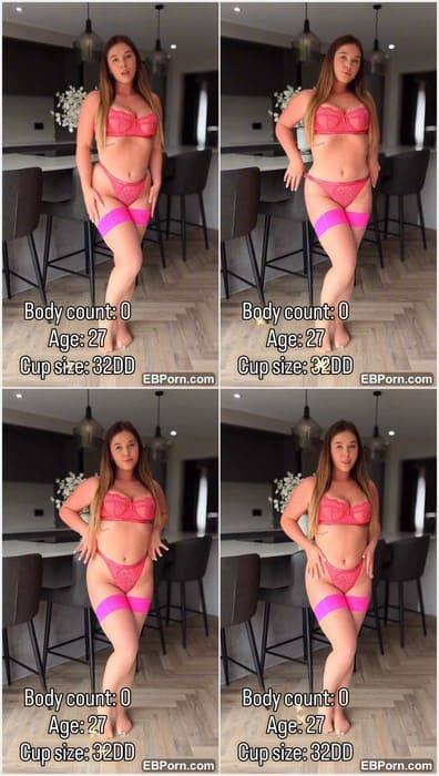 Madison Blue naked and wet babe in fresh lingerie posing and showing her big legs, fat pussy and big tits for fans from USA