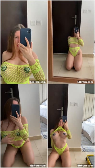Mashymi onlyfans babe in hot lingerie posing in hotel room before sex with her Russian sugardaddy. Dirty babe with fresh pussy